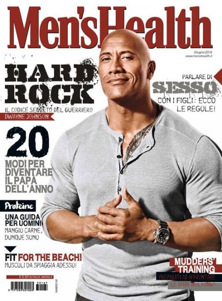 Dwayne Johnson, Men's Health Magazine June 2015 Cover Photo - Italy