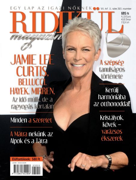 Jamie Lee Curtis, Ridikül Magazine 28 October 2021 Cover Photo - Hungary