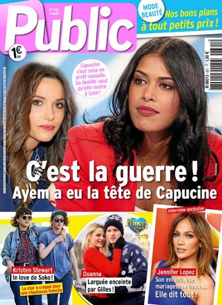 Capucine Anav - Public Magazine Cover [France] (11 March 2016)