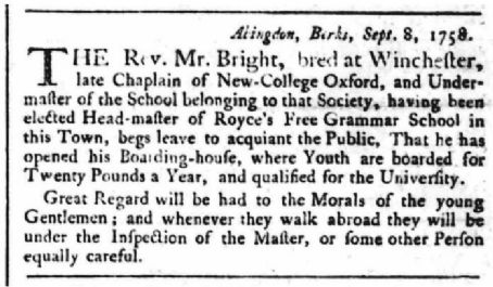 Henry Bright (scholar)