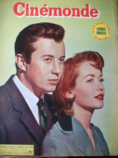 Barbara Laage, Michel Auclair - Cinemonde Magazine Cover [France] (30 October 1953)