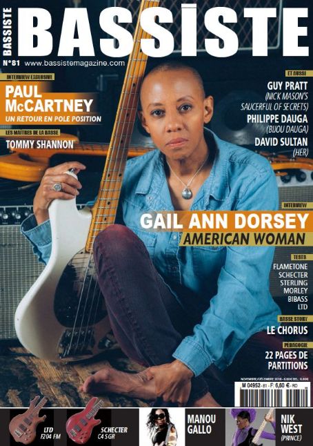 Gail Ann Dorsey Bassiste Magazine December 2018 Cover Photo France 6080