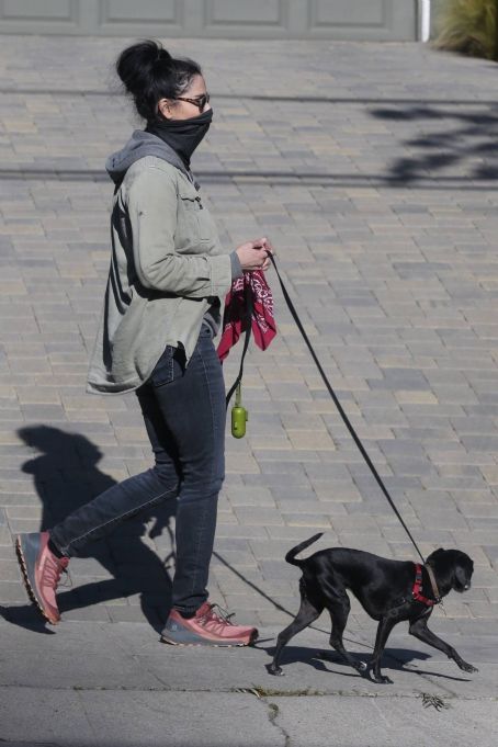 Sarah Silverman – Out for a hike with her dog in Los Feliz