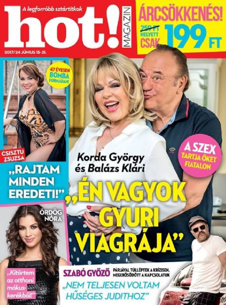 Gyozo Szabo Zsuzsa Csisztu Judit Rezes Gyozo Szabo And Judit Rezes Gyorgy Korda Nora Ordog Klari Balazs Klari Balazs And Gyorgy Korda Hot Magazine 15 June 2017 Cover Photo Hungary