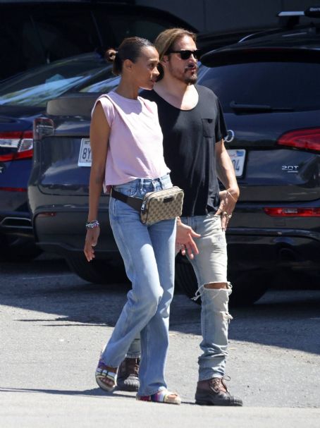 Zoe Saldana – And Marco Perego Saldana seen together in Santa Barbara