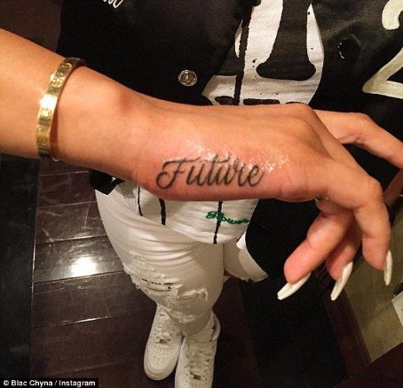 Blac Chyna Shows Off Her Future Tattoo - October 25, 2015