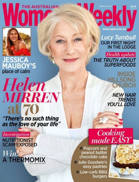 Helen Mirren, Women's Weekly Magazine March 2016 Cover Photo - Australia