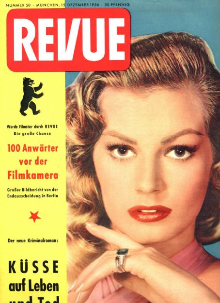Anita Ekberg - Revue Magazine Cover [Germany] (15 December 1956)