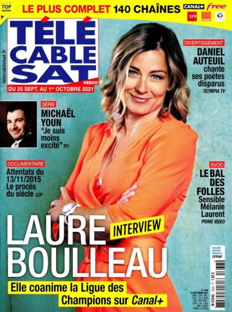 Laure Boulleau, Télé Cable Satellite Magazine 27 September 2021 Cover ...