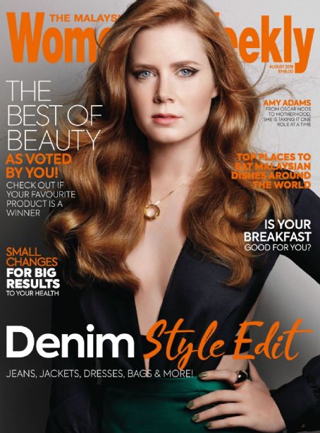 Amy Adams, Women's Weekly Magazine August 2018 Cover Photo - Malaysia
