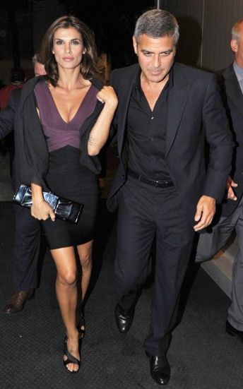 Elisabetta Canalis And George Clooney Fashion And Style Elisabetta Canalis And George Clooney Dress Clothes Hairstyle Famousfix