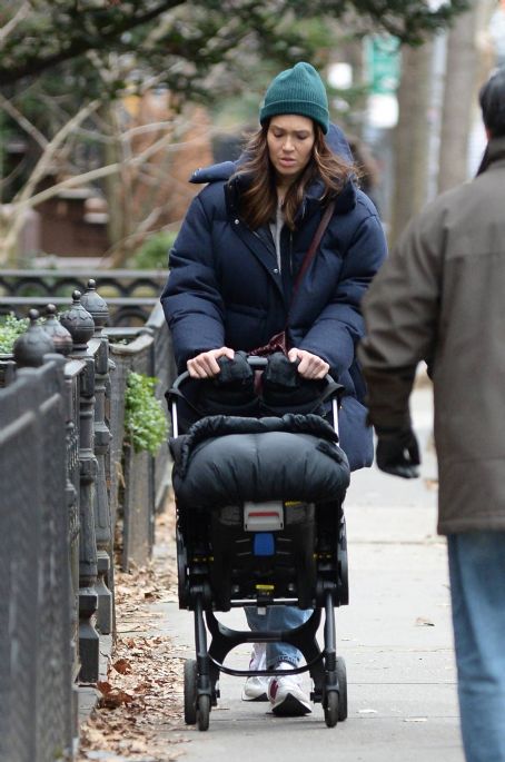 Mandy Moore – Is seen on a family stroll in New York