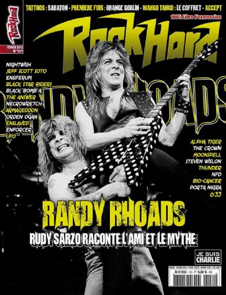 Randy Rhoads, Ozzy Osbourne - Rock Hard Magazine Cover [France] (February 2015)