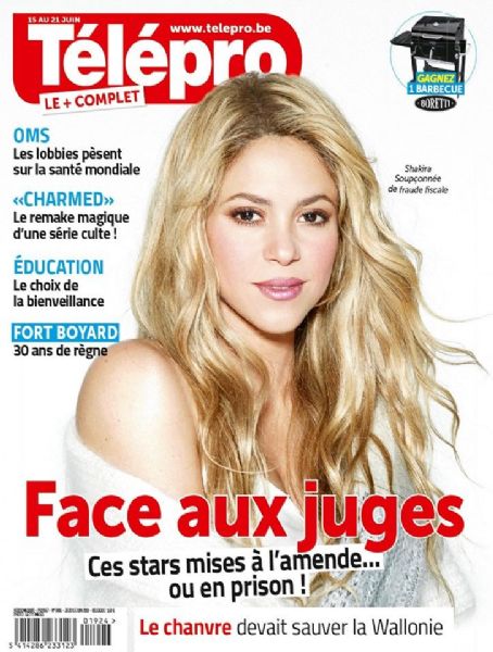 Shakira, Télépro Magazine 15 June 2019 Cover Photo - Belgium