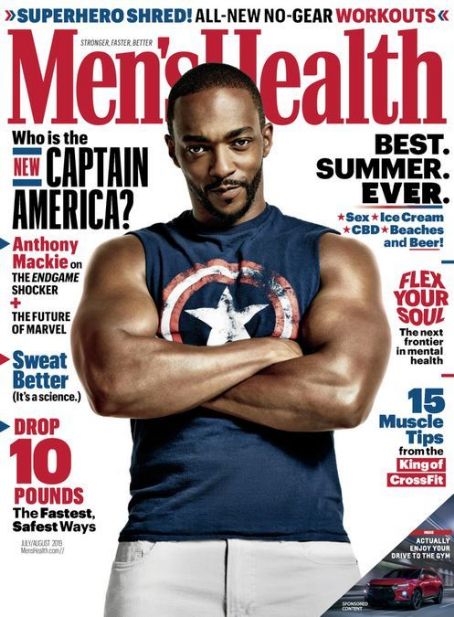 Anthony Mackie Men s Health Magazine Cover United States July