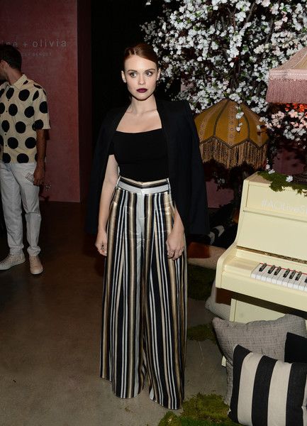 Actress Holland Roden attends the alice + olivia by Stacey Bendet and Neiman Marcus present See-Now-Buy-Now Runway Show at NeueHouse Los Angeles on April 13, 2016 in Hollywood, California