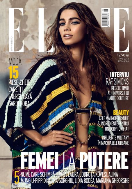 Iulia Cirstea, Elle Magazine May 2015 Cover Photo - Romania