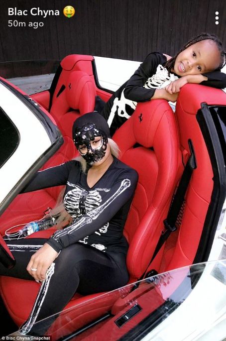 Blac Chyna, King Cairo, and Dream Kardashian Celebrate Halloween in Los Angeles, California - October 31, 2017