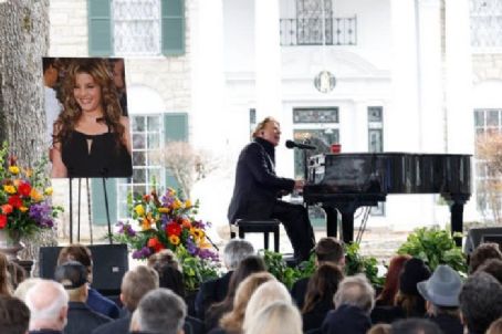 Axl Rose performs at the public memorial for Lisa Marie Presley on January 22, 2023 in Memphis, Tennessee. Presley, 54, the only child of American singer Elvis Presley, died January 12, 2023 in Los Angeles