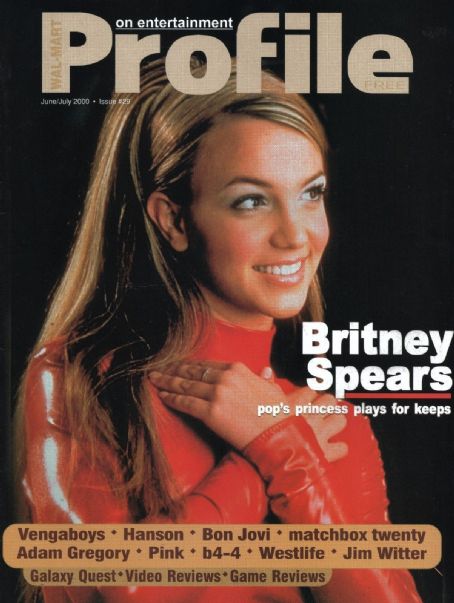 Britney Spears, Profile Magazine June 2000 Cover Photo - United States