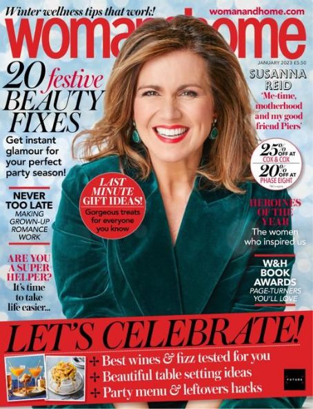 Susanna Reid, Woman & Home Magazine January 2023 Cover Photo - United ...