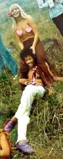 Jimi Hendrix and Kathleen Paulson