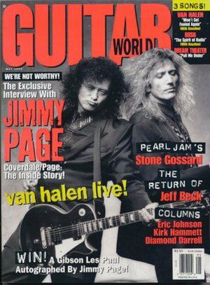 David Coverdale, Jimmy Page, Guitar World Magazine May 1993 Cover Photo ...