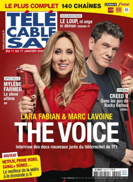Lara Fabian - Télé Cable Satellite Magazine Cover [France] (11 January 2020)