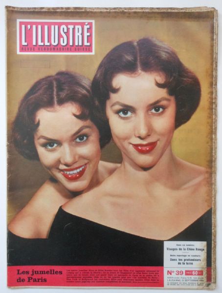 Alice Kessler - L´illustré Magazine Cover [Switzerland] (23 September 1954)