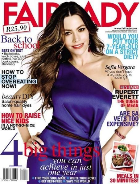 Sofía Vergara, Fairlady Magazine January 2013 Cover Photo - South Africa