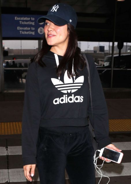 Camille Guaty at LAX airport in Los Angeles