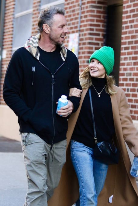 Kristen Bell – With husband Dax Shepard seen out in NYC