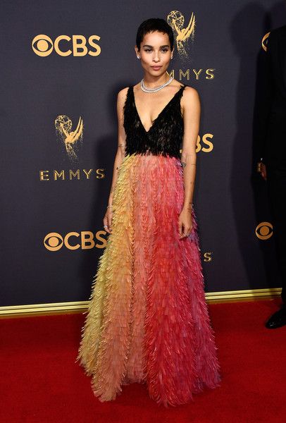 Zoe Kravitz  in  Christian Dior dress : 69th Annual Primetime Emmy Awards