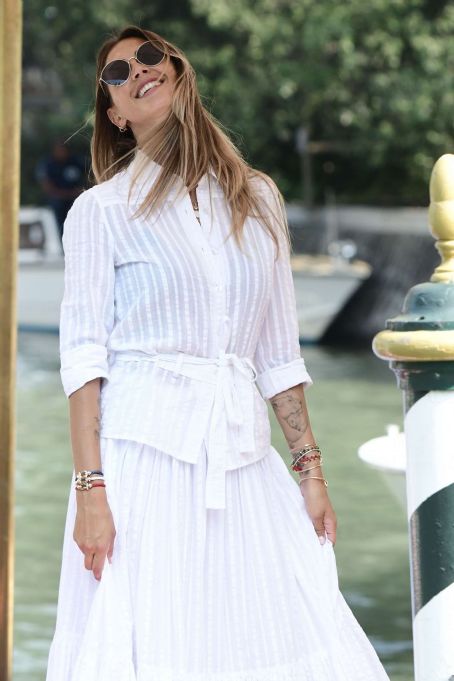 Melissa Satta – Arriving at 2019 Venice Film Festival