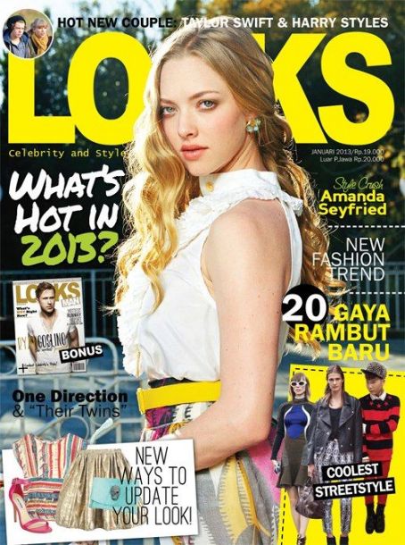 Amanda Seyfried, LOOKS Magazine January 2013 Cover Photo - Indonesia