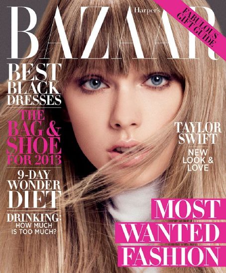 Taylor Swift, Harper's Bazaar Magazine December 2012 Cover Photo ...