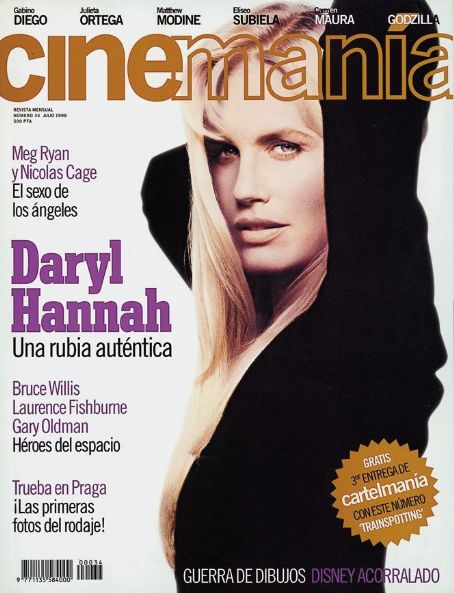 Daryl Hannah, Cinemanía Magazine July 1998 Cover Photo - Spain