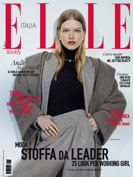 Madeleine Fischer (model), Elle Magazine 02 November 2023 Cover Photo ...