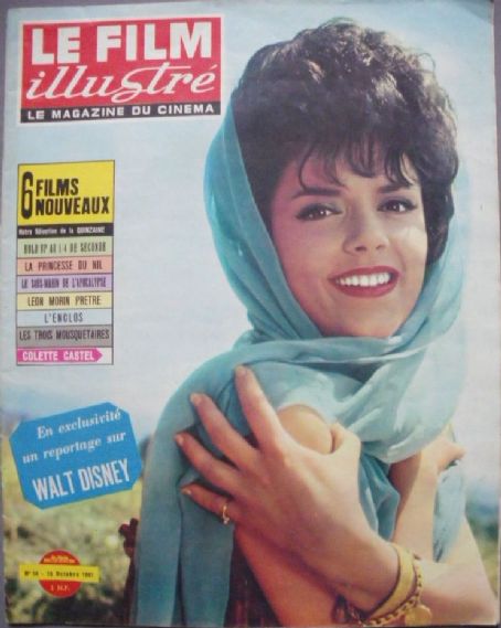 Colette Castel, Le Film Illustre Magazine 19 October 1961 Cover Photo ...