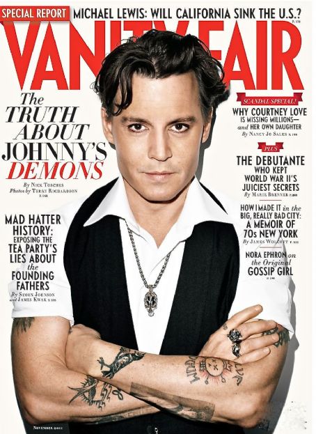 Johnny Depp, Vanity Fair Magazine November 2011 Cover Photo - United States