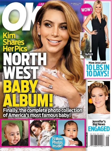 Kim Kardashian West, OK! Magazine 02 December 2013 Cover Photo - United ...