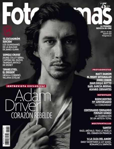 Adam Driver, Fotogramas Magazine August 2021 Cover Photo - Spain