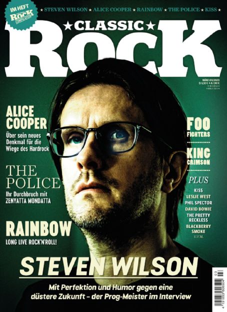 Steven Wilson, Classic Rock Magazine March 2021 Cover Photo - Germany