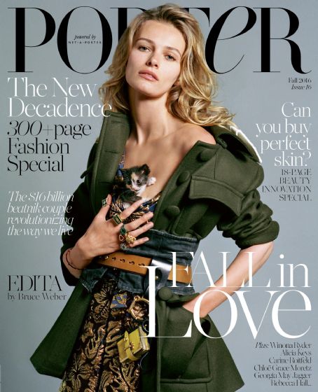 Edita Vilkeviciute, Porter Magazine 22 September 2016 Cover Photo ...