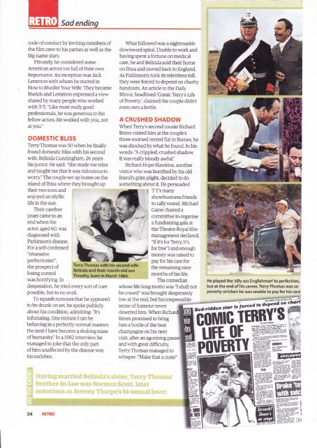 Terry-Thomas - Yours Retro Magazine Pictorial [United Kingdom] (23 April 2020)