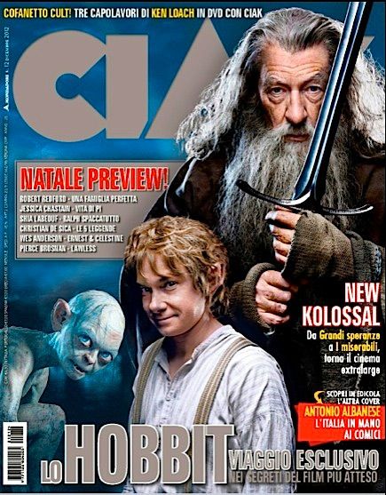 The Hobbit: An Unexpected Journey - Ciak Magazine Cover [Italy] (December 2012)