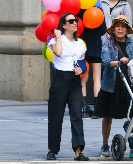 Lea Michele – Seen on a stroll in New York