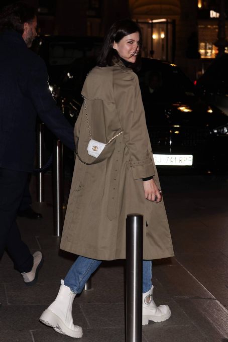 Alexandra Daddario – Leaving hotel Ritz during fashion week in Paris