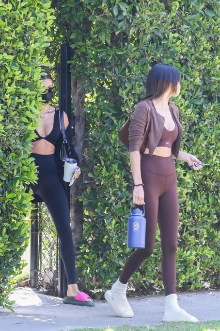 Kendall Jenner and Hailey Bieber were spotted leaving a Pilates