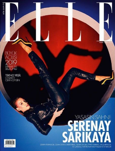 Serenay Sarikaya - Elle Magazine Cover [Turkey] (March 2019)